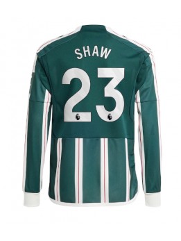 Moški Nogometna dresi replika Manchester United Luke Shaw #23 Gostujoči 2023-24 Dolgi rokav